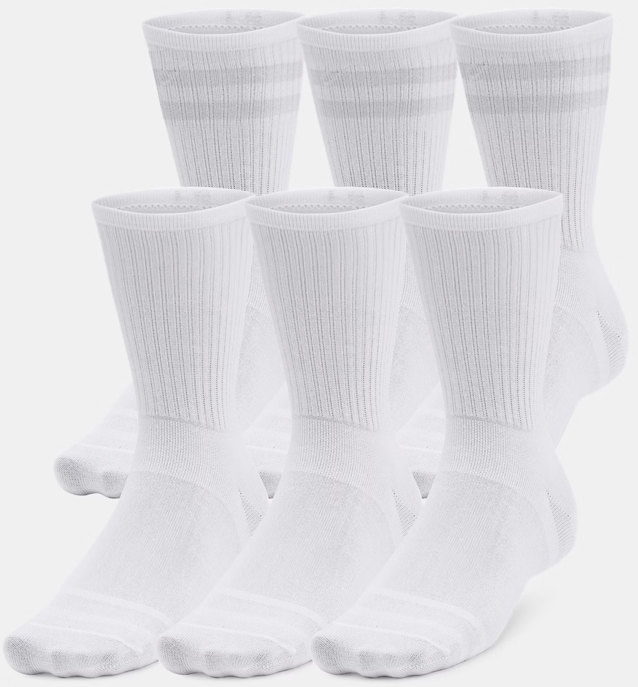 Носки Under Armour Essential 6pk Crew белый LG (1387058-100) Носки Under Armour Essential 6pk Crew белый LG (1387058-100)