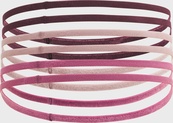Повязка на голову UA W MINI ELASTIC 6PK розовый, пудровый, бордовый женский One Size (1389932-602). Изображение №2