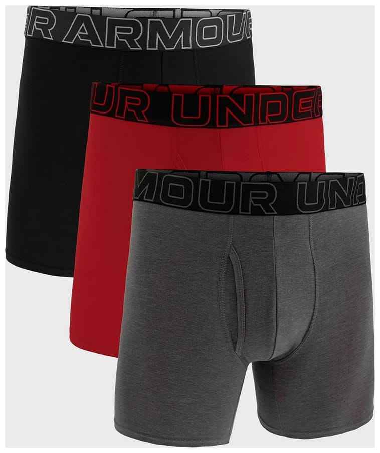 Труси UA Underwear Boxers UA PERFORMANCE COTTON - SOLID 6 3PK сірий 3XL (1383889-025) Труси UA Underwear Boxers UA PERFORMANCE COTTON - SOLID 6 3PK сірий 3XL (1383889-025)