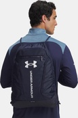Рюкзак Under Armour Hustle Sackpack 22L синий 39 х 53 х 7 см (6000519-410). Изображение №5 Рюкзак Under Armour Hustle Sackpack 22L синий 39 х 53 х 7 см (6000519-410). Изображение №5