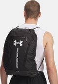 Рюкзак Under Armour Hustle Sackpack 22L черный 39 х 53 х 7 см (6000519-001). Изображение №6 Рюкзак Under Armour Hustle Sackpack 22L черный 39 х 53 х 7 см (6000519-001). Изображение №6