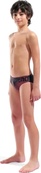 Плавки-слипы для мальчиков Arena DIM LIGHT SWIM BRIEFS черный, коралловый детский 152 см (008148-504). Изображение №5