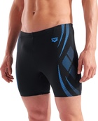 Плавки-шорти для чоловіків Arena POSEIDONIA SWIM MID JAMMER чорний, бірюзовий Чол 80 (009091-508). Зображення №4