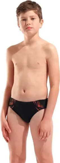 Плавки-сліпи для хлопчиків Arena POSEIDONIA SWIM BRIEFS чорний, кораловий дитячий 140 см (009009-504) Плавки-сліпи для хлопчиків Arena POSEIDONIA SWIM BRIEFS чорний, кораловий дитячий 140 см (009009-504)