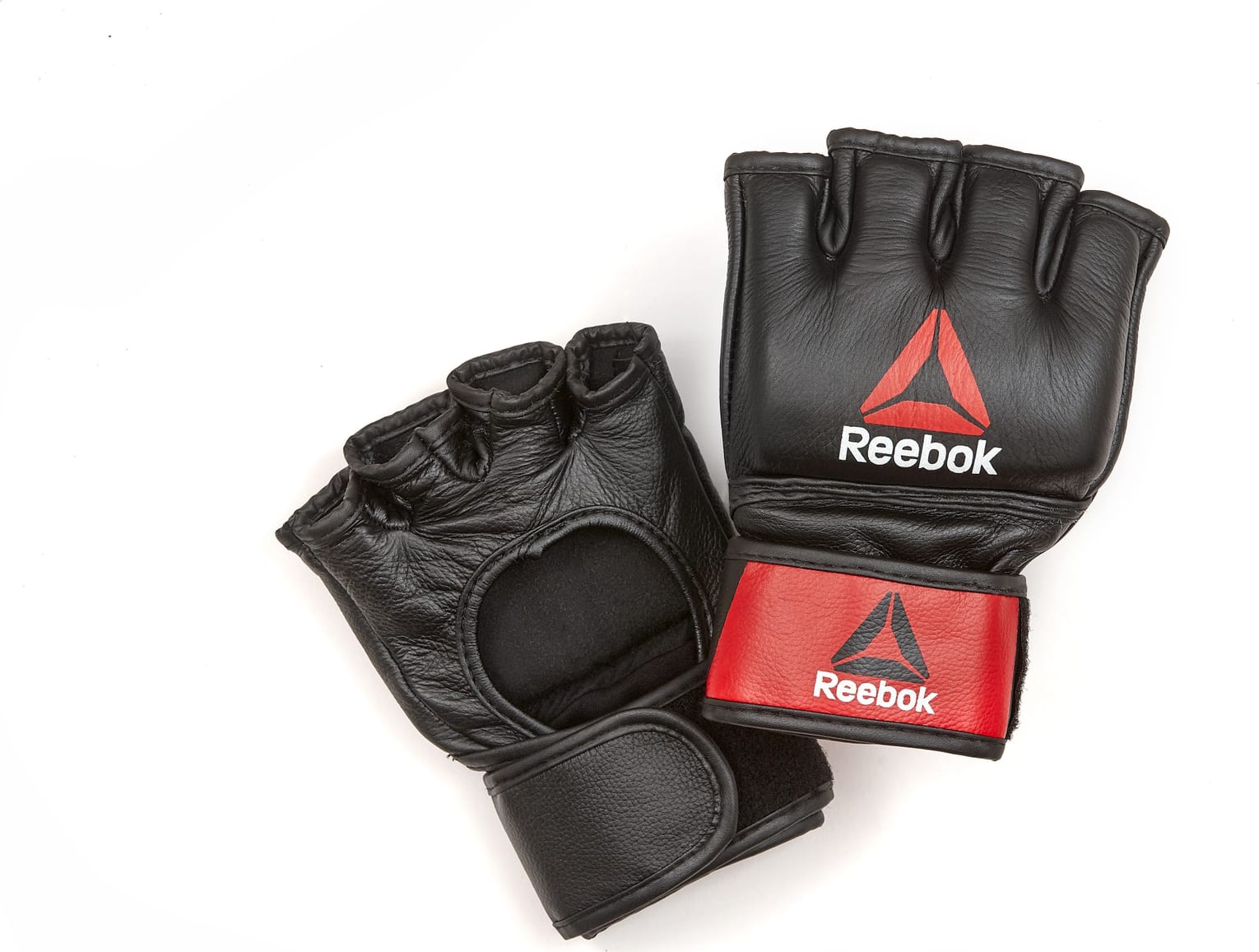 Рукавички для тренінгу Reebok MMA Gloves Leather чорний, червоний M (RSCB-10320RDBK) Рукавички для тренінгу Reebok MMA Gloves Leather чорний, червоний M (RSCB-10320RDBK)