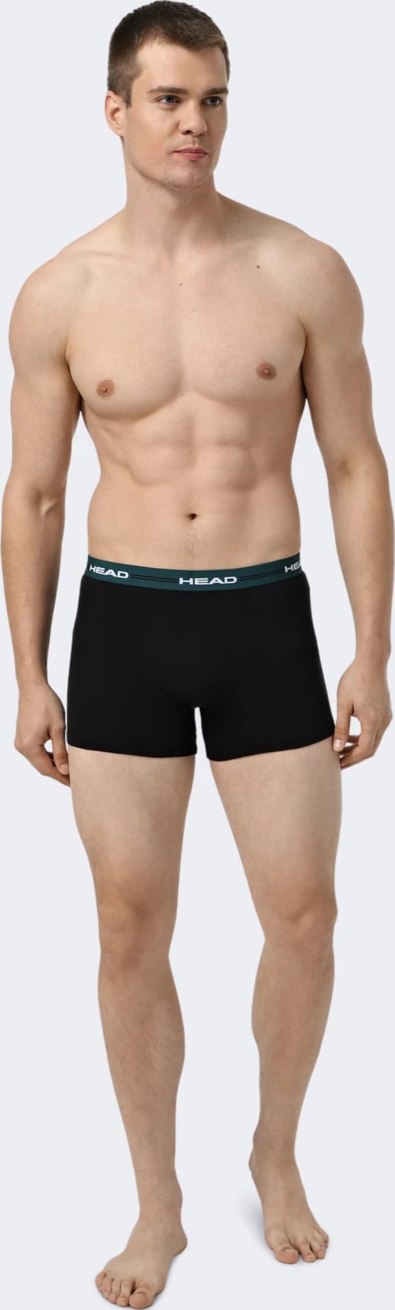 Труси-боксери Head MEN ELASTIC BOXER 2P чорний, зелений M (701234928-001) Труси-боксери Head MEN ELASTIC BOXER 2P чорний, зелений M (701234928-001)