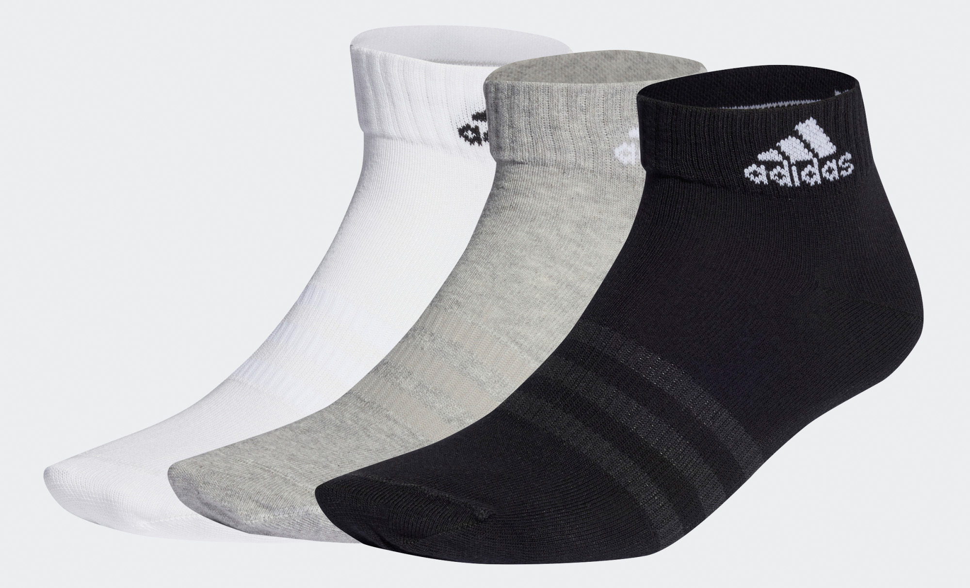 Шкарпетки Adidas T SPW ANK 3P сірий, білий, чорний 37-39 (IC1283) Шкарпетки Adidas T SPW ANK 3P сірий, білий, чорний 37-39 (IC1283)