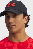 Кепка Under Armour M BLITZING LOW STR черный L/XL (1376700-005). Изображение №2