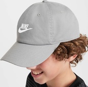 Кепка Nike K NK CLUB CAP US CB FUT WSH серая One Size (FB5063-073). Изображение №4