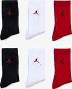 Шкарпетки Nike U J ED CUSH PLY CREW 6PR - 144 чорний, білий, червоний 46-50 (HV6228-900). Зображення №3 Шкарпетки Nike U J ED CUSH PLY CREW 6PR - 144 чорний, білий, червоний 46-50 (HV6228-900). Зображення №3
