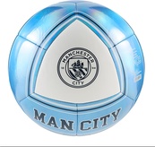 Мяч футбольный Puma MCFC CULTURE Ball белый, голубой 5 (084976-11). Изображение №2 Мяч футбольный Puma MCFC CULTURE Ball белый, голубой 5 (084976-11). Изображение №2