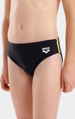 Плавки для хлопчиків Arena SWIM BRIEFS SOLID чорний, жовтий 116 см (008371-583). Зображення №3