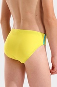 Плавки для мальчиков Arena SWIM BRIEFS SOLID желтый, бирюзовый 140 см (008371-380). Изображение №5