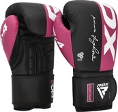 Боксерські рукавиці RDX BOXING GLOVES REX F4 чорний, рожевий 10 унцій (BGR-F4P). Зображення №3 Боксерські рукавиці RDX BOXING GLOVES REX F4 чорний, рожевий 10 унцій (BGR-F4P). Зображення №3