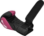 Боксерські рукавиці RDX BOXING GLOVES REX F4 чорний, рожевий 10 унцій (BGR-F4P). Зображення №4 Боксерські рукавиці RDX BOXING GLOVES REX F4 чорний, рожевий 10 унцій (BGR-F4P). Зображення №4