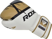 Боксерські рукавиці RDX BOXING GLOVES BGR-F7 білий, золотий 16 унцій (BGR-F7GL). Зображення №3 Боксерські рукавиці RDX BOXING GLOVES BGR-F7 білий, золотий 16 унцій (BGR-F7GL). Зображення №3