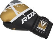 Боксерські рукавиці RDX BOXING GLOVES BGR-F7 чорний, золотий 8 унцій (BGR-F7BGL). Зображення №3 Боксерські рукавиці RDX BOXING GLOVES BGR-F7 чорний, золотий 8 унцій (BGR-F7BGL). Зображення №3
