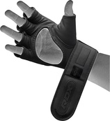 Тренувальні рукавиці RDX GRAPPLING GLOVES F15 чорний XL (GGR-F15MB). Зображення №4 Тренувальні рукавиці RDX GRAPPLING GLOVES F15 чорний XL (GGR-F15MB). Зображення №4