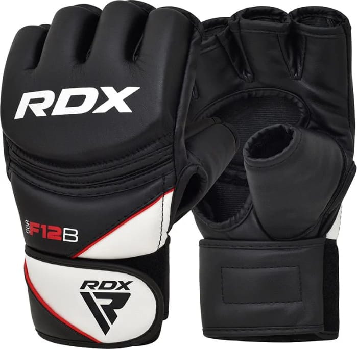 Тренувальні рукавиці RDX GRAPPLING GLOVES NEW MODEL чорний, білий XL (GGR-F12B) Тренувальні рукавиці RDX GRAPPLING GLOVES NEW MODEL чорний, білий XL (GGR-F12B)