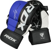 Тренувальні рукавиці RDX GRAPPLING GLOVES REX T6 PLUS чорний, синій, білий XL (GGR-T6U). Зображення №5 Тренувальні рукавиці RDX GRAPPLING GLOVES REX T6 PLUS чорний, синій, білий XL (GGR-T6U). Зображення №5