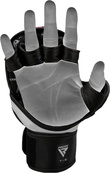 Тренувальні рукавиці RDX GRAPPLING GLOVES REX T6 PLUS чорний, синій, білий XL (GGR-T6U). Зображення №7 Тренувальні рукавиці RDX GRAPPLING GLOVES REX T6 PLUS чорний, синій, білий XL (GGR-T6U). Зображення №7