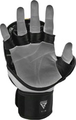 Тренувальні рукавиці RDX GRAPPLING GLOVES REX T6 PLUS чорний, синій, білий XL (GGR-T6U). Зображення №8 Тренувальні рукавиці RDX GRAPPLING GLOVES REX T6 PLUS чорний, синій, білий XL (GGR-T6U). Зображення №8