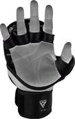 Тренувальні рукавиці RDX GRAPPLING GLOVES REX T6 PLUS чорний, червоний, білий XL (GGR-T6R). Зображення №2 Тренувальні рукавиці RDX GRAPPLING GLOVES REX T6 PLUS чорний, червоний, білий XL (GGR-T6R). Зображення №2