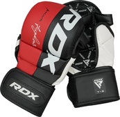 Тренувальні рукавиці RDX GRAPPLING GLOVES REX T6 PLUS чорний, червоний, білий XL (GGR-T6R). Зображення №5 Тренувальні рукавиці RDX GRAPPLING GLOVES REX T6 PLUS чорний, червоний, білий XL (GGR-T6R). Зображення №5