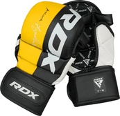 Тренувальні рукавиці RDX GRAPPLING GLOVES REX T6 PLUS чорний, жовтий, білий XL (GGR-T6Y). Зображення №5 Тренувальні рукавиці RDX GRAPPLING GLOVES REX T6 PLUS чорний, жовтий, білий XL (GGR-T6Y). Зображення №5
