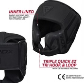 Шолом RDX HEAD GUARD T15 чорний L (HGR-T15MB). Зображення №6