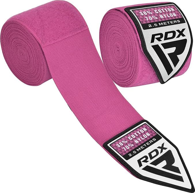 Бинти RDX HAND WRAPS 2.5 METER рожевий 2,5 м (HWJ-RP) Бинти RDX HAND WRAPS 2.5 METER рожевий 2,5 м (HWJ-RP)