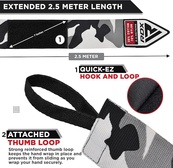 Бинты RDX HAND WRAPS 2.5 METER серый 2,5 м (HWJ-CG). Изображение №3 Бинты RDX HAND WRAPS 2.5 METER серый 2,5 м (HWJ-CG). Изображение №3