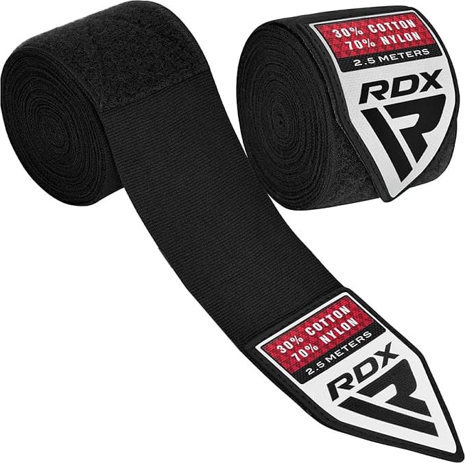 Бинти RDX HAND WRAPS 2.5 METER чорний 2,5 м (HWJ-RB) Бинти RDX HAND WRAPS 2.5 METER чорний 2,5 м (HWJ-RB)