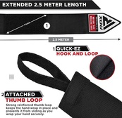 Бинти RDX HAND WRAPS 2.5 METER чорний 2,5 м (HWJ-RB). Зображення №2 Бинти RDX HAND WRAPS 2.5 METER чорний 2,5 м (HWJ-RB). Зображення №2