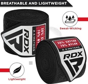 Бинти RDX HAND WRAPS 2.5 METER чорний 2,5 м (HWJ-RB). Зображення №3 Бинти RDX HAND WRAPS 2.5 METER чорний 2,5 м (HWJ-RB). Зображення №3