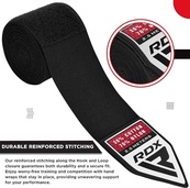 Бинти RDX HAND WRAPS 2.5 METER чорний 2,5 м (HWJ-RB). Зображення №4 Бинти RDX HAND WRAPS 2.5 METER чорний 2,5 м (HWJ-RB). Зображення №4