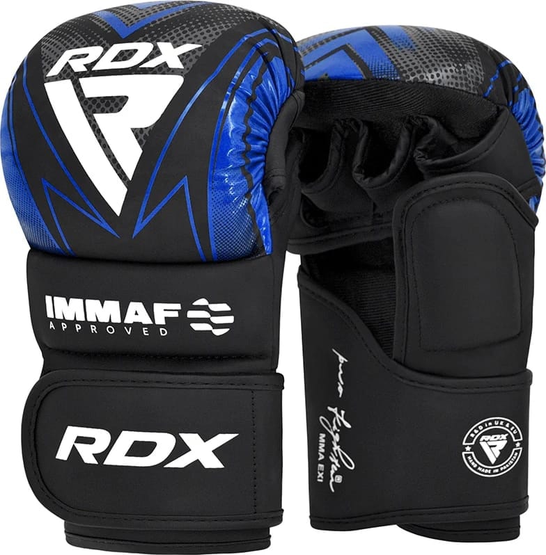 Боксерские перчатки RDX GRAPPLING GLOVES SHOOTER IMMAF-1 черный, синий XL (GSR-IMF-1U) Боксерские перчатки RDX GRAPPLING GLOVES SHOOTER IMMAF-1 черный, синий XL (GSR-IMF-1U)