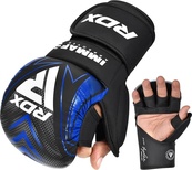 Боксерские перчатки RDX GRAPPLING GLOVES SHOOTER IMMAF-1 черный, синий XL (GSR-IMF-1U). Изображение №2 Боксерские перчатки RDX GRAPPLING GLOVES SHOOTER IMMAF-1 черный, синий XL (GSR-IMF-1U). Изображение №2