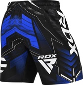 Шорты RDX MMA SHORTS IMMAF-1 черный, синий S (MSS-IMF-1U). Изображение №2