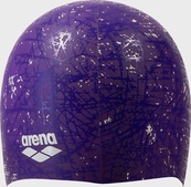 Шапка для плавания Arena PRINT 2 фиолетовый One Size. Изображение №2