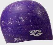 Шапка для плавания Arena PRINT 2 фиолетовый One Size. Изображение №3