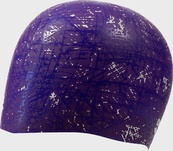 Шапка для плавания Arena PRINT 2 фиолетовый One Size. Изображение №4