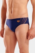 Плавки-сліпи для чоловіків Arena DOUBLE GRAPHIC SWIM BRIEFS темно-синій, помаранчевий 85. Зображення №3 Плавки-сліпи для чоловіків Arena DOUBLE GRAPHIC SWIM BRIEFS темно-синій, помаранчевий 85. Зображення №3