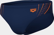 Плавки-сліпи для чоловіків Arena DOUBLE GRAPHIC SWIM BRIEFS темно-синій, помаранчевий 100. Зображення №6 Плавки-сліпи для чоловіків Arena DOUBLE GRAPHIC SWIM BRIEFS темно-синій, помаранчевий 100. Зображення №6