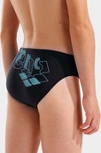 Плавки-сліпи для хлопчиків Arena TALES SWIM BRIEFS чорний, бірюзовий 116 см. Зображення №5 Плавки-сліпи для хлопчиків Arena TALES SWIM BRIEFS чорний, бірюзовий 116 см. Зображення №5