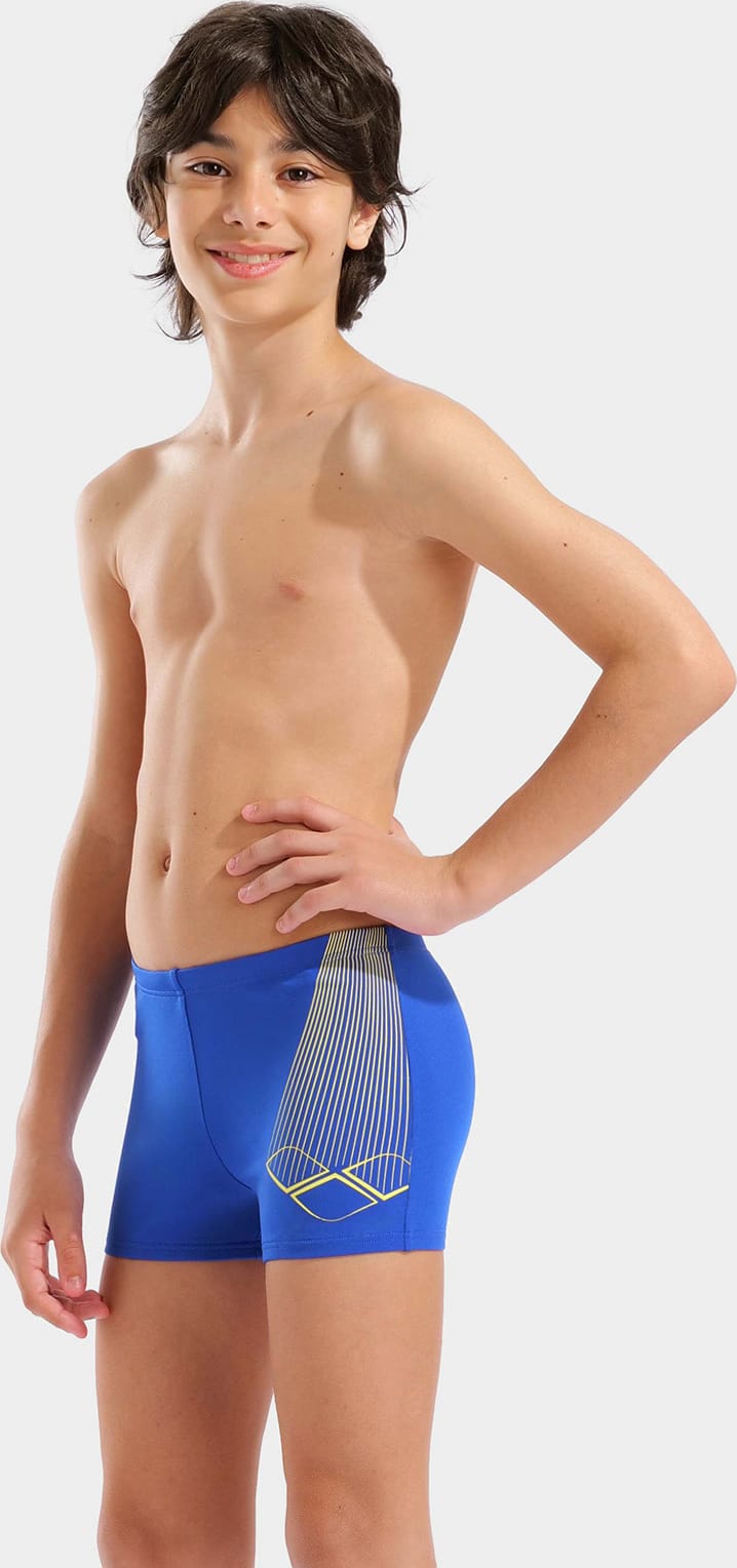Плавки-шорты для мальчиков Arena BRIGHT SWIM SHORT синий, желтый 128 см Плавки-шорты для мальчиков Arena BRIGHT SWIM SHORT синий, желтый 128 см