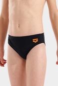 Плавки-сліпи для хлопчиків Arena BRIGHT SWIM BRIEFS чорний, помаранчевий 116 см. Зображення №3