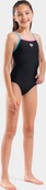 Купальник закритий для дівчат Arena SWIMSUIT LIGHT DROP SOLID чорний 116 см. Зображення №2