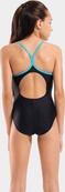 Купальник закритий для дівчат Arena SWIMSUIT LIGHT DROP SOLID чорний 116 см. Зображення №4