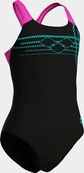 Купальник закритий для дівчат Arena SUNRISE SWIMSUIT SWIM PRO BACK чорний, бірюзовий, рожевий 116 см. Зображення №8
